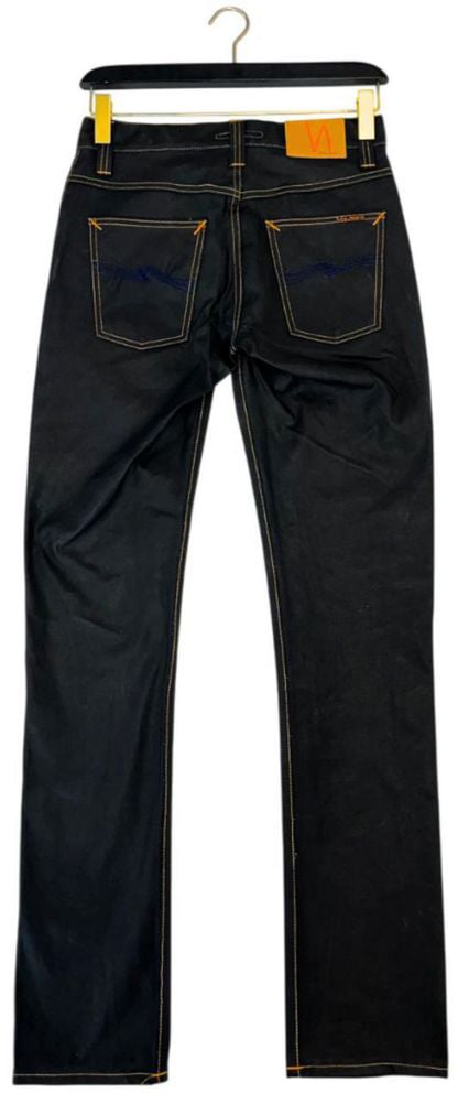 Nudie Jeans Black Cotton Men's Jean Zwart