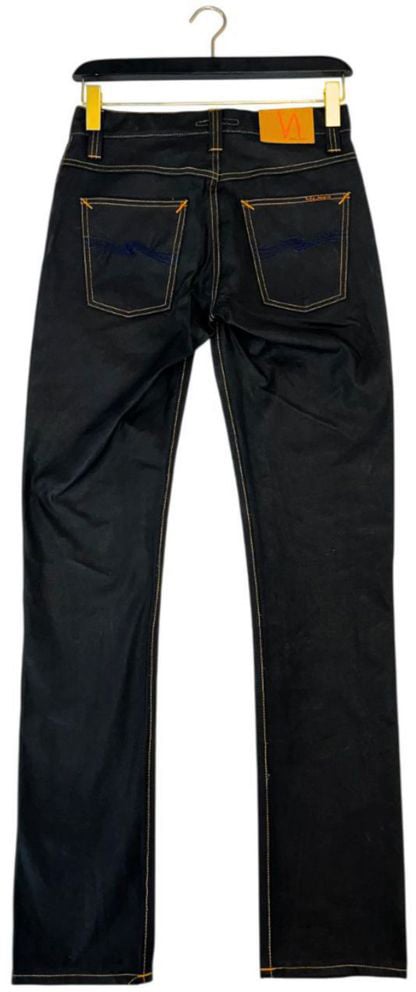 Nudie Jeans Black Cotton Men's Jean Zwart