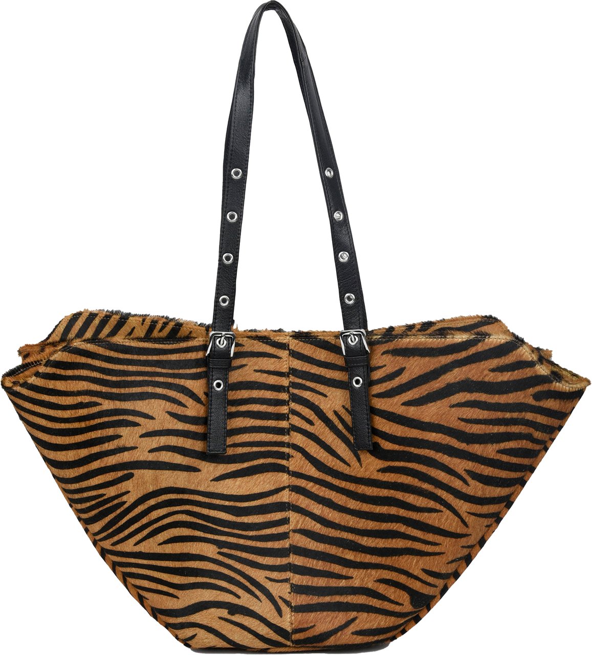 Nunoo Nora Stripes Deluxe Tas Wit