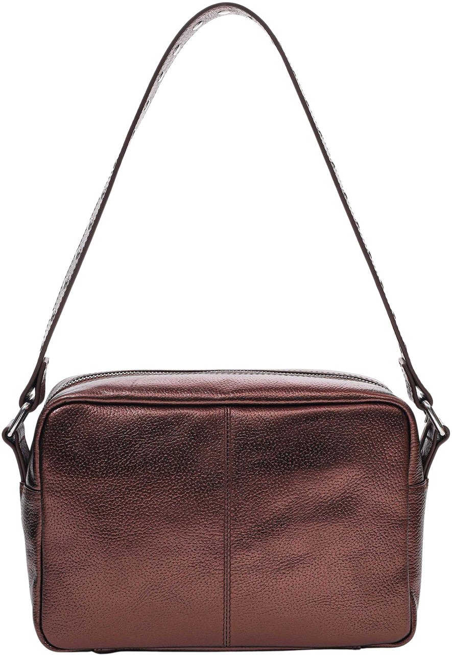 Nunoo Vilda Metallic Brown-Schoudertas Wit