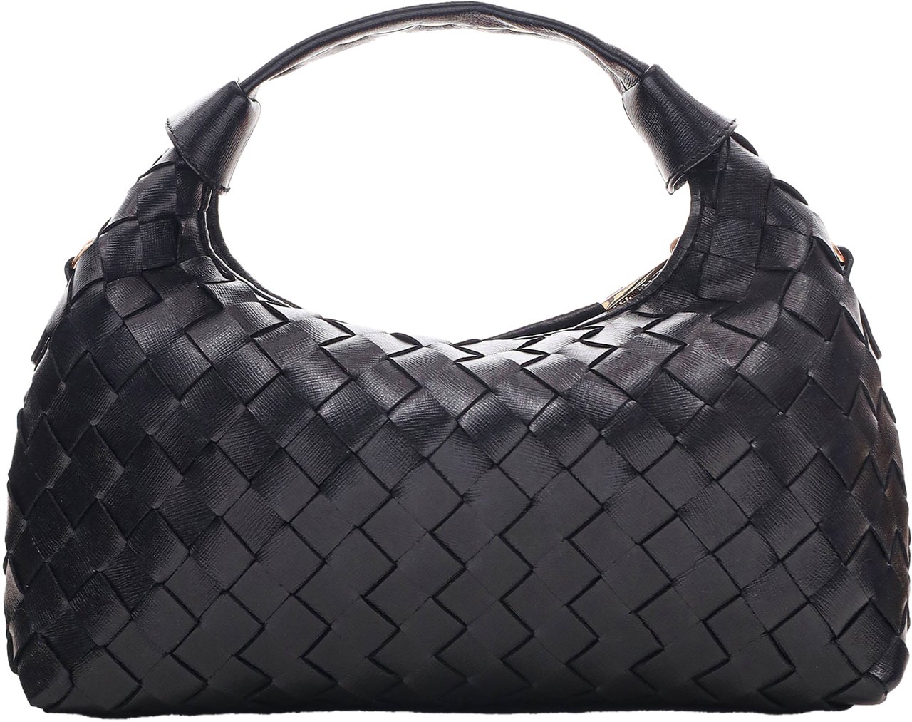 Nunoo Dandy Braided Florence Medium Tas Zwart