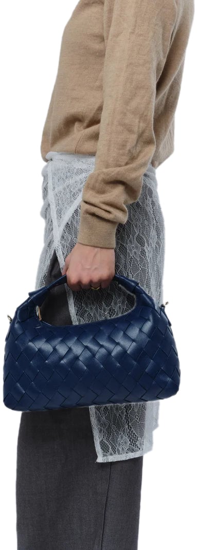 Nunoo Dandy Braided Florence Tas Blauw