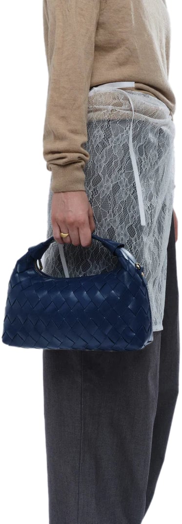 Nunoo Dandy Braided Florence Tas Blauw
