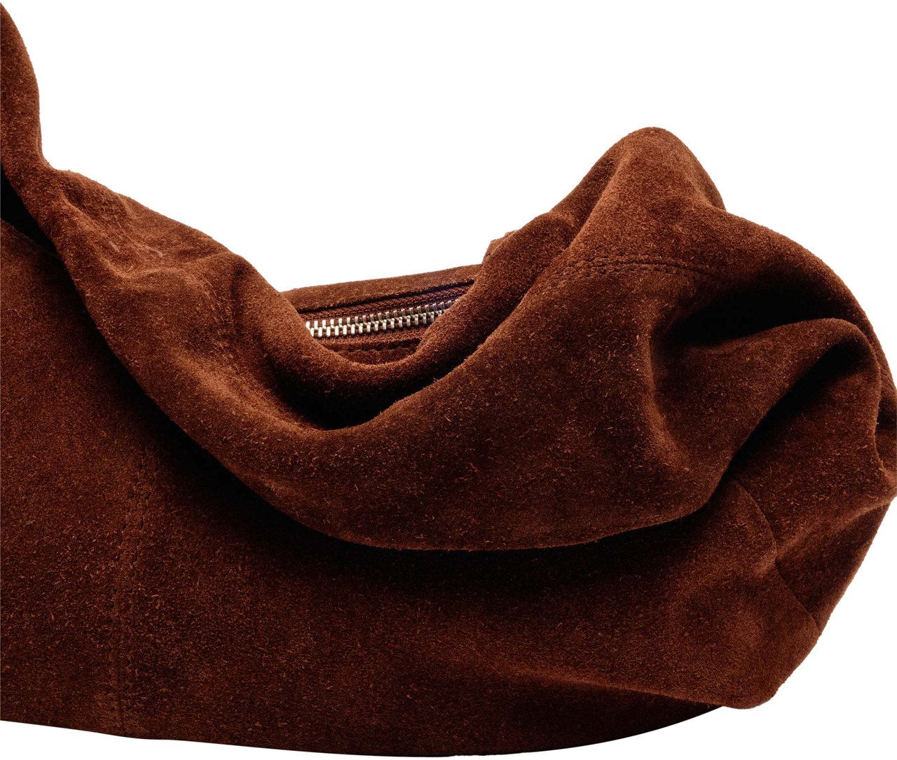 Nunoo Small Alma Suede Tas Wit