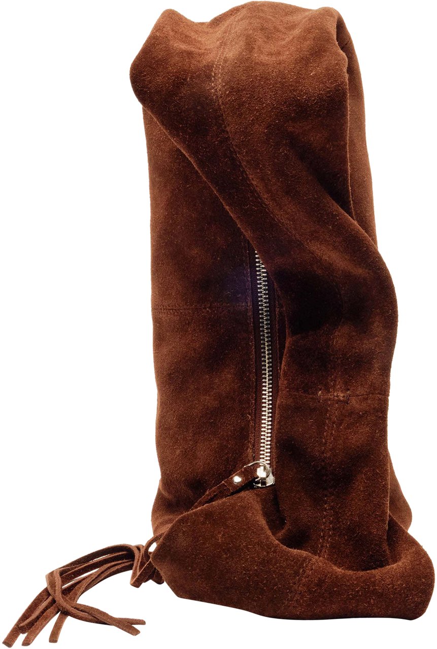 Nunoo Small Alma Suede Tas Wit