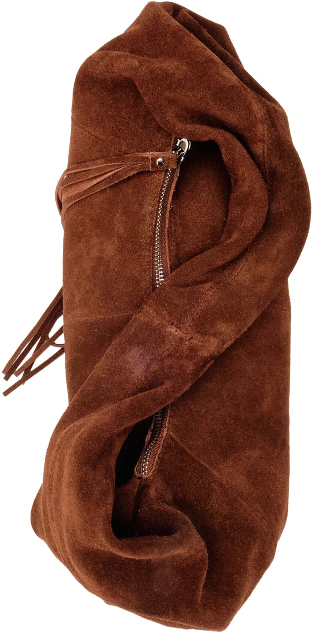 Nunoo Small Alma Suede Tas Wit