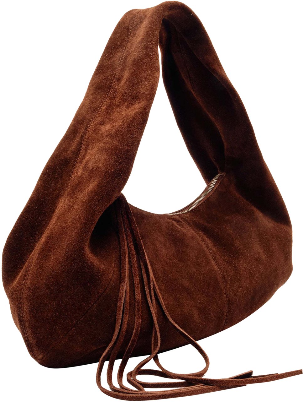 Nunoo Small Alma Suede Tas Wit