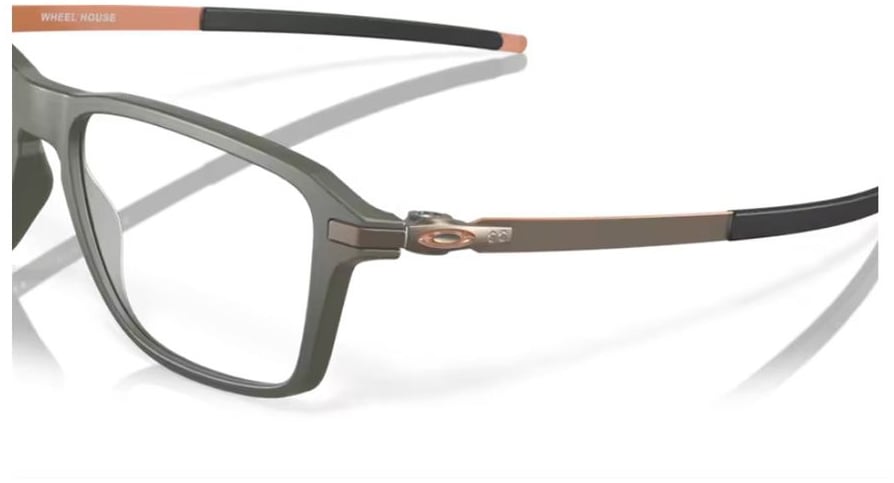 Oakley Ox8166 - Wheel House Matte Olive-Green Square O Matter Frame Eyeglasses Wit