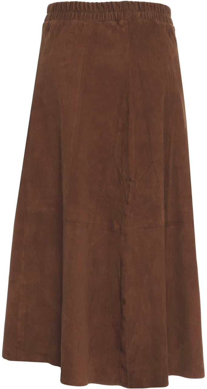 Oakwood Suede midi skirt 'Nahee' Bruin