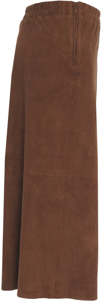 Oakwood Suede midi skirt 'Nahee' Bruin
