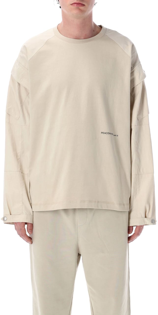 OAMC Peacemaker Si Cargo L/S Tee Sand Beige