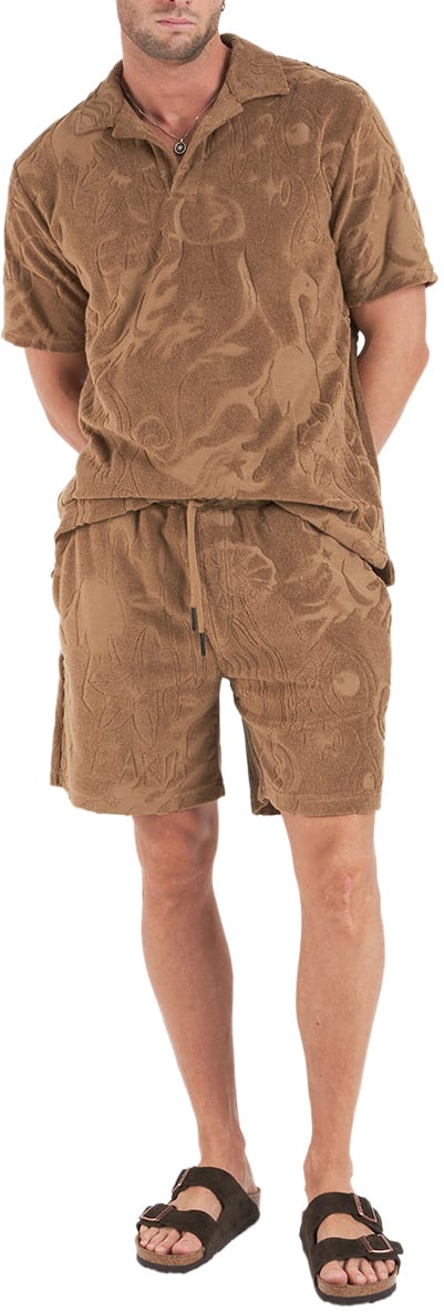 OAS Terry cloth shirt 'Wendelo' Bruin