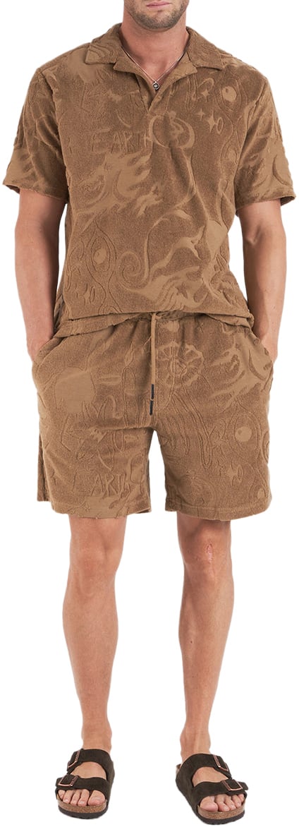 OAS Terry cloth shorts 'Wendelo' Bruin