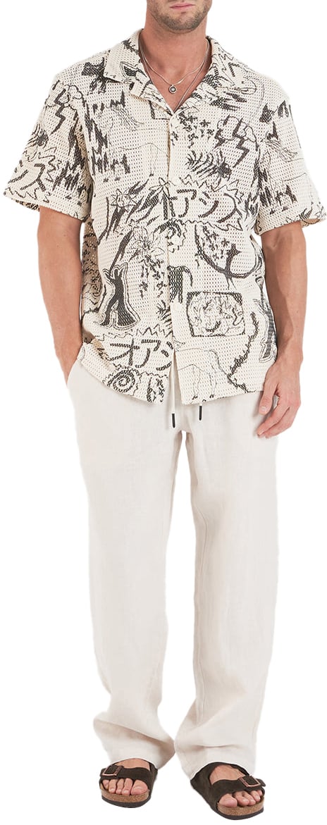 OAS Linen pants 'Nino' Beige