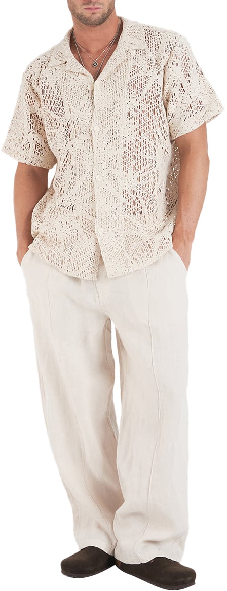 OAS Linen pants 'Caspar' Beige