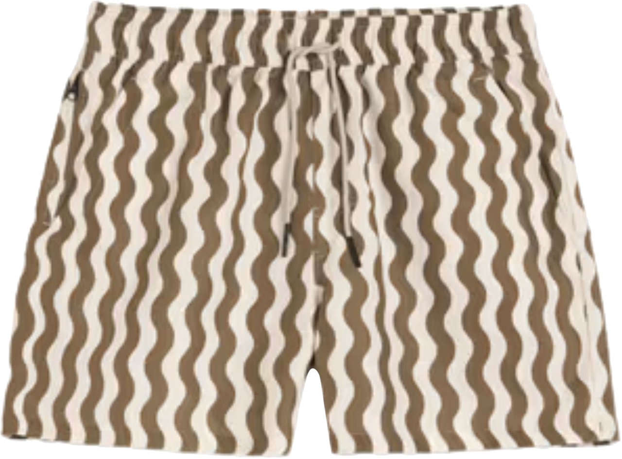 Oas 201001 Zwembroeken Beige Fine Waver Swim Shorts Beige