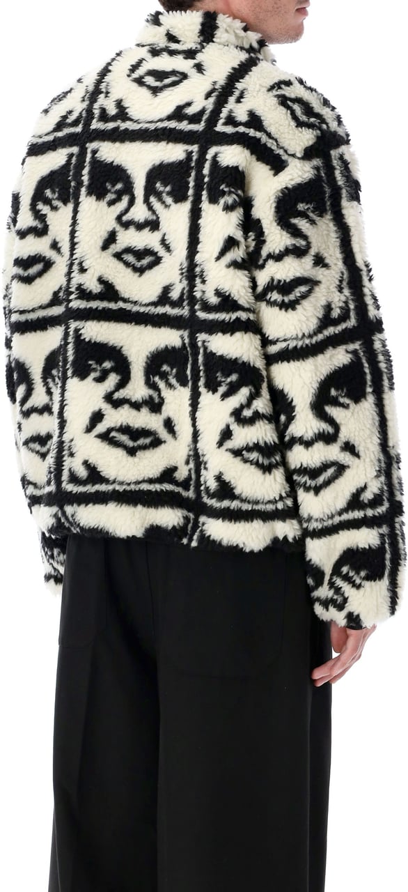 Obey Icon Sherpa Jacket Nero Zwart