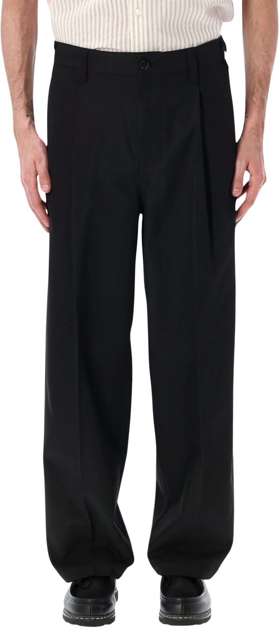 Obey Dean Pleated Pant Nero Zwart