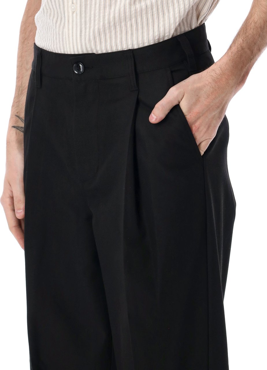 Obey Dean Pleated Pant Nero Zwart