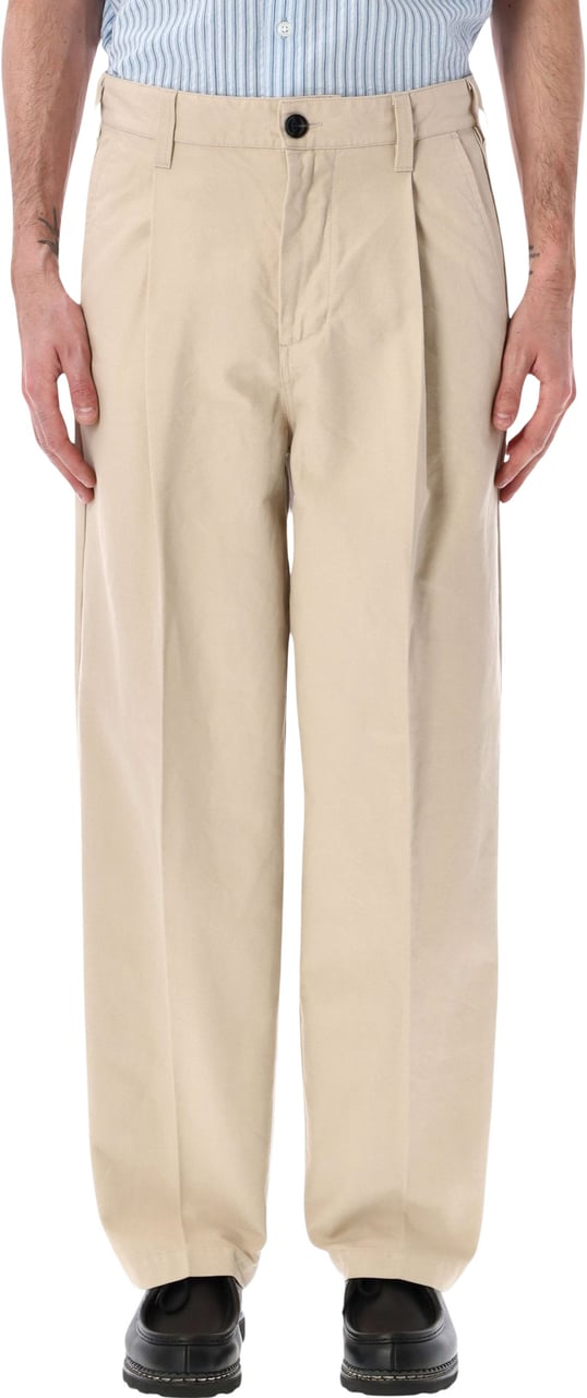 Obey Dean Pleated Pant Cement Grijs