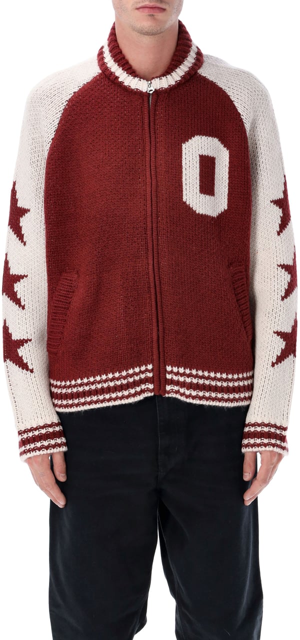 Obey Cowichan Sweater Cardigan Tawny Port Rood