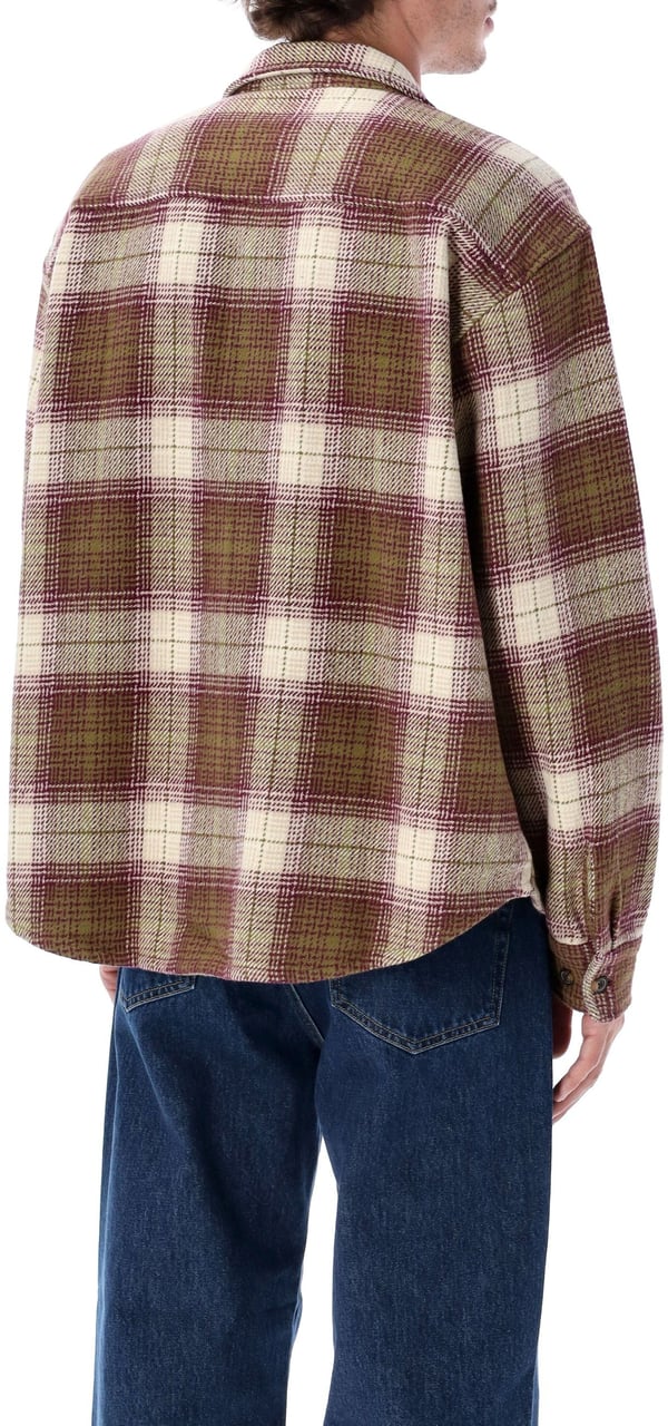 Obey Flanel Check Shirt Moss Green Groen