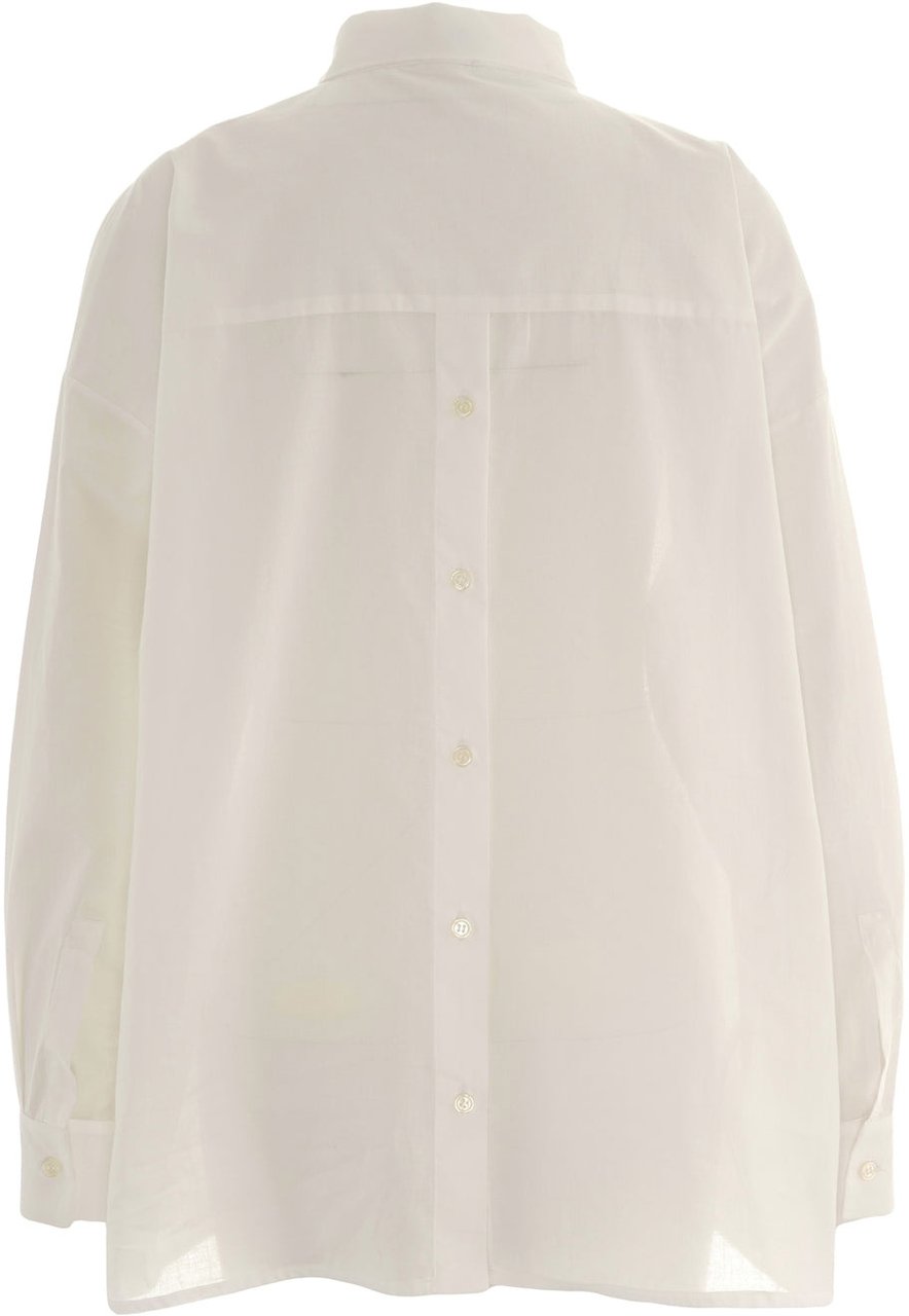 Oblo Unique Cotton blouse Wit