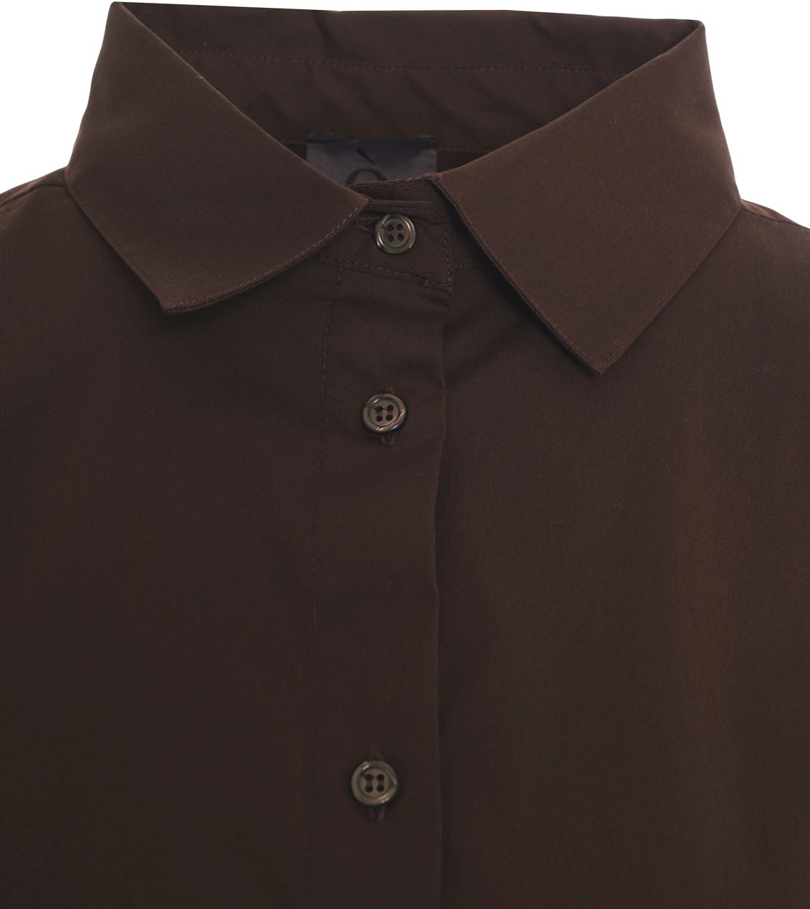 Oblo Unique Cotton blend blouse Bruin