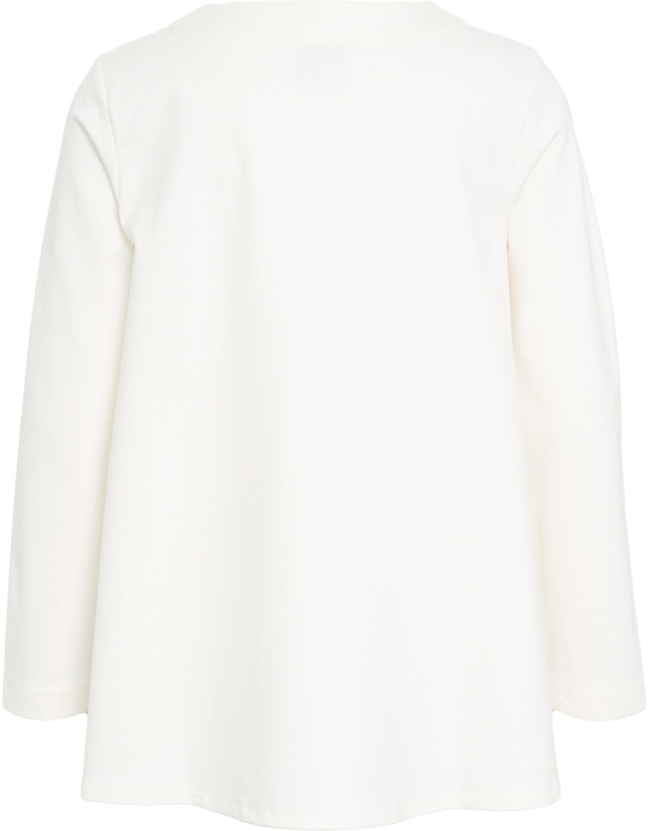 Oblo Unique Wool sweatshirt Wit
