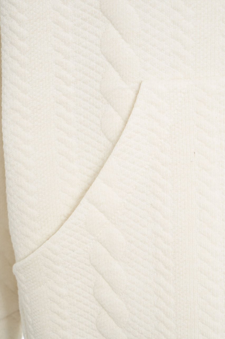 Oblo Unique Knit hoodie Wit