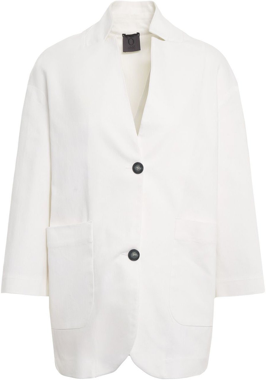 Oblo Unique Oversize blazer Wit