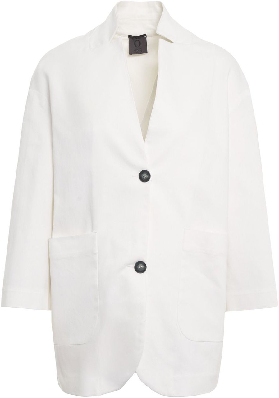 Oblo Unique Oversize blazer Wit