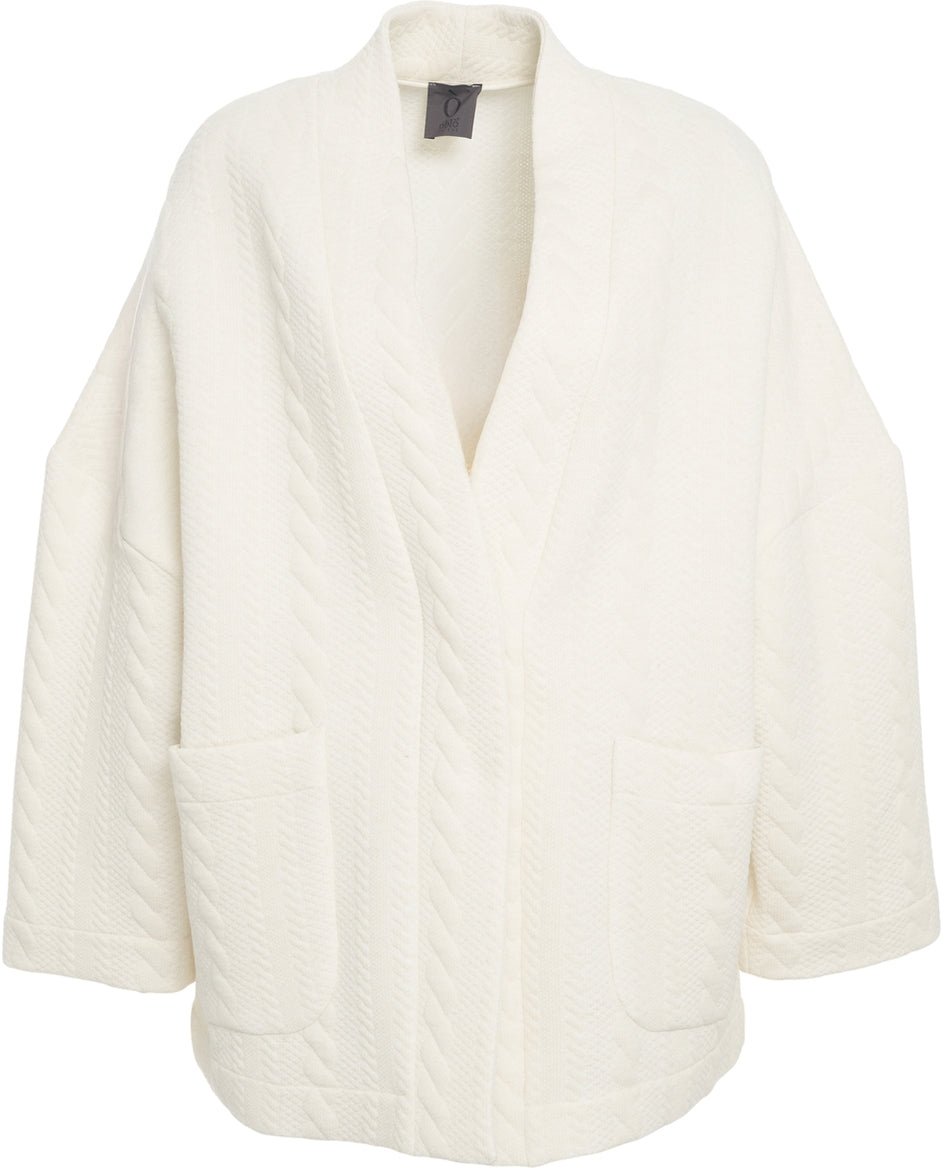 Oblo Unique Cardigan oversize Wit