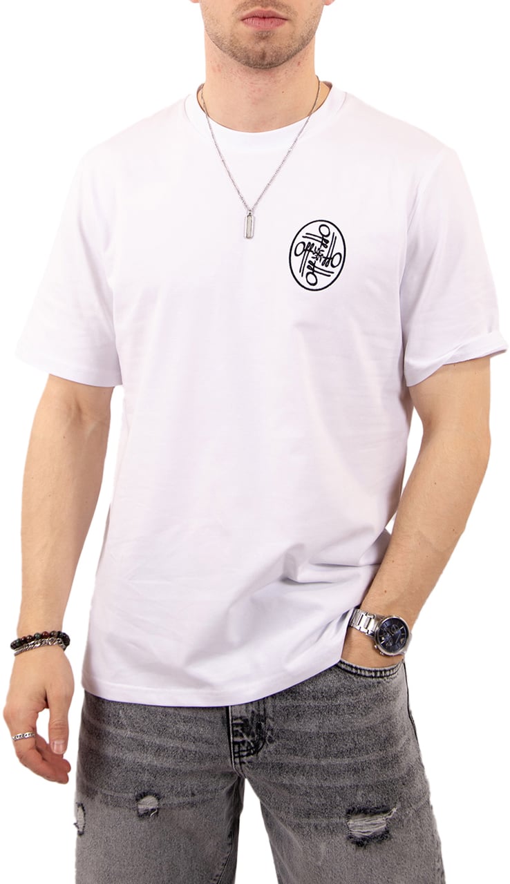 OFF THE PITCH Never Settle Regular Fit Tee Wit