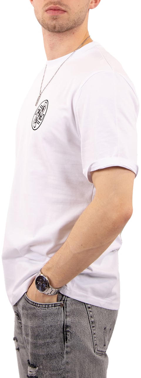 OFF THE PITCH Never Settle Regular Fit Tee Wit