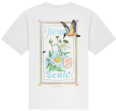 OFF THE PITCH Never Settle Regular Fit Tee Wit