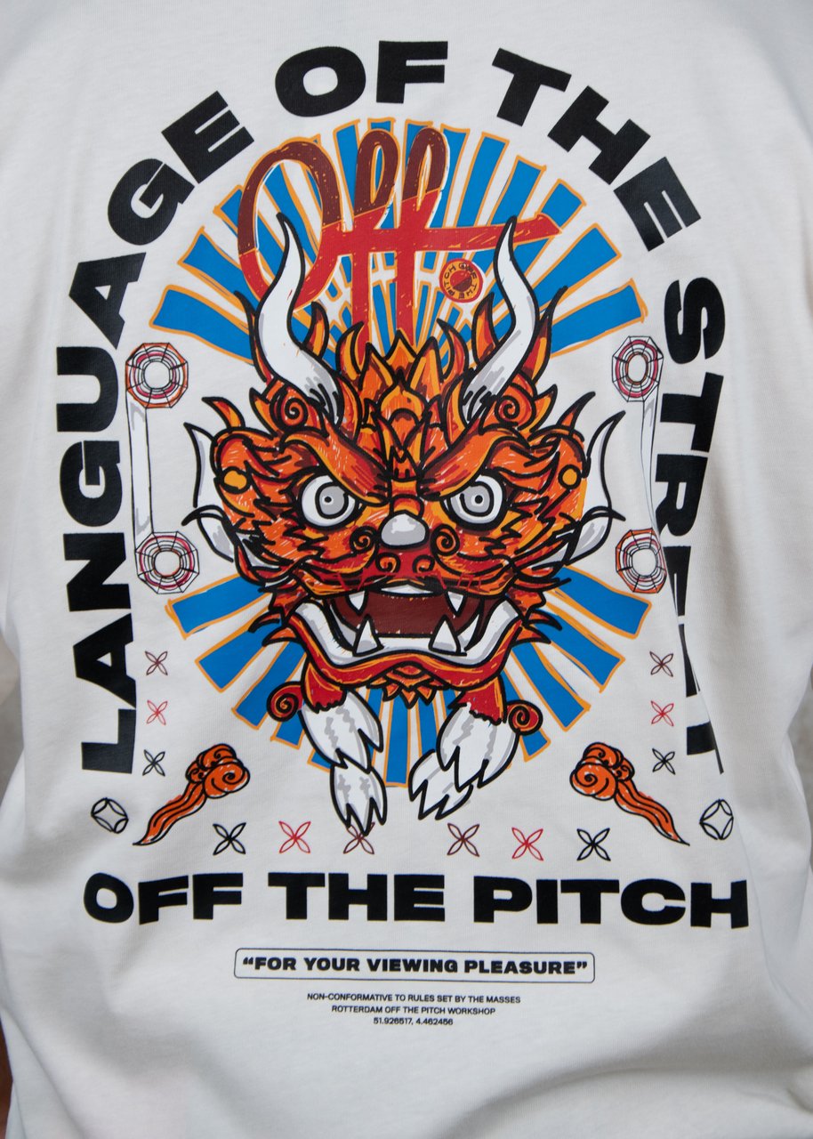 OFF THE PITCH OFF THE PITCH Dragon Oversized Tee Beige