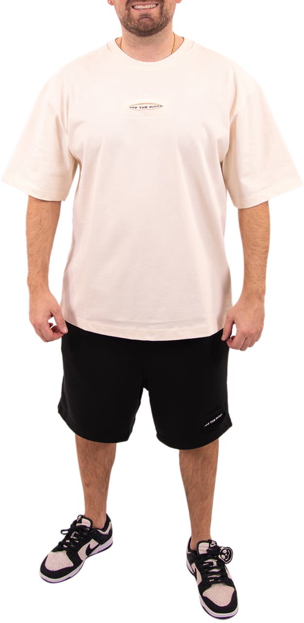 OFF THE PITCH Sage Loose Fit Tee Beige
