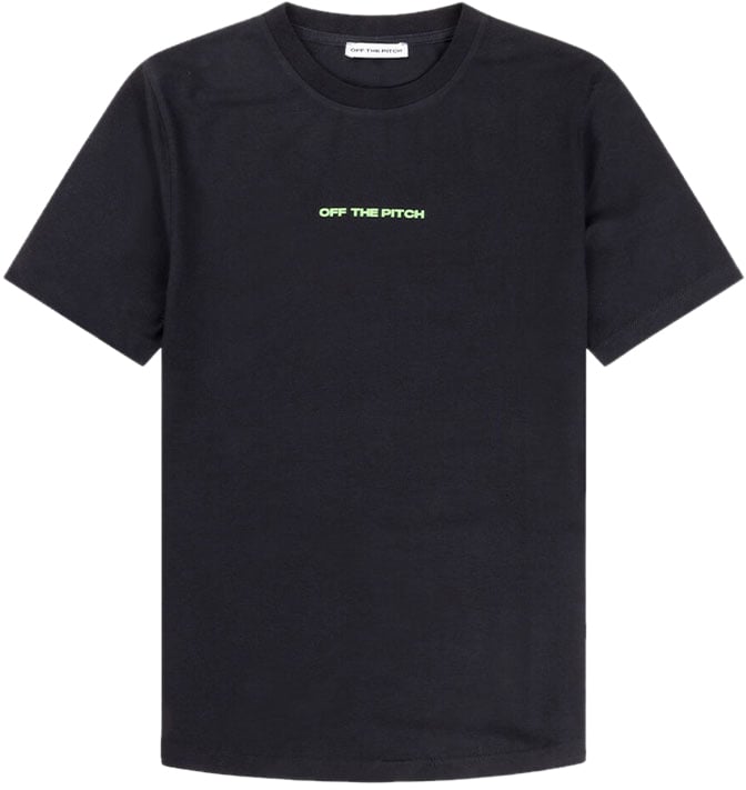 OFF THE PITCH OFF THE PITCH Duplicate Slim Fit Tee Zwart