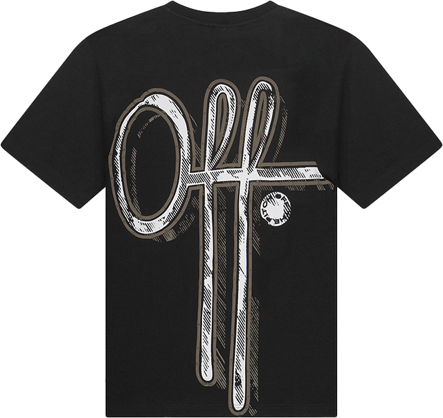 OFF THE PITCH OFF THE PITCH Landscape Regular Tee Zwart