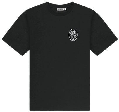 OFF THE PITCH Never Settle Regular Fit Tee Zwart