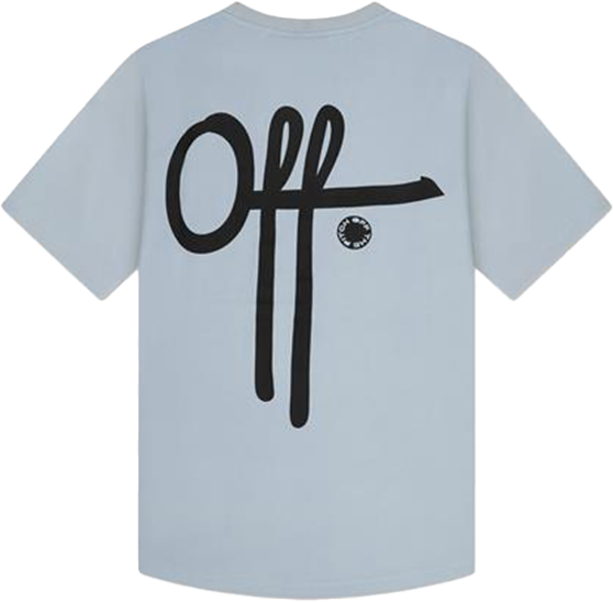 OFF THE PITCH OFF THE PITCH Fullstop Slim Fit Tee Blauw