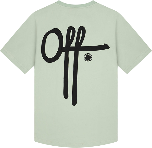 OFF THE PITCH OFF THE PITCH Fullstop Slim Fit Tee Groen