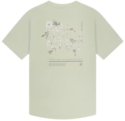 OFF THE PITCH OFF THE PITCH Blossom Slim Fit Tee Groen