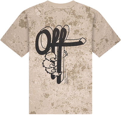 OFF THE PITCH OFF THE PITCH Blotch loose Fit Tee Beige