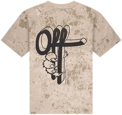 OFF THE PITCH OFF THE PITCH Blotch loose Fit Tee Beige