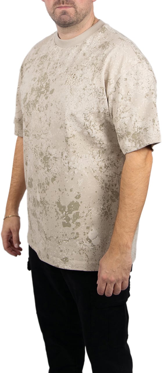 OFF THE PITCH Blotch loose Fit Tee Beige