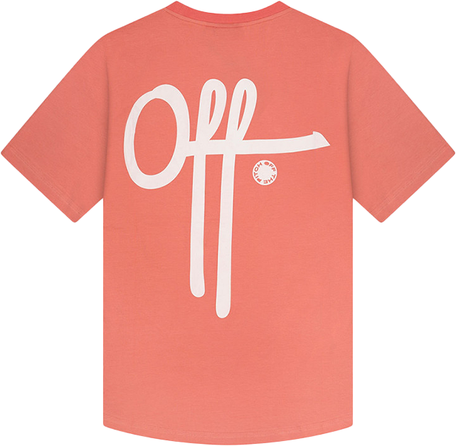 OFF THE PITCH OFF THE PITCH Fullstop Slim Fit Tee Roze