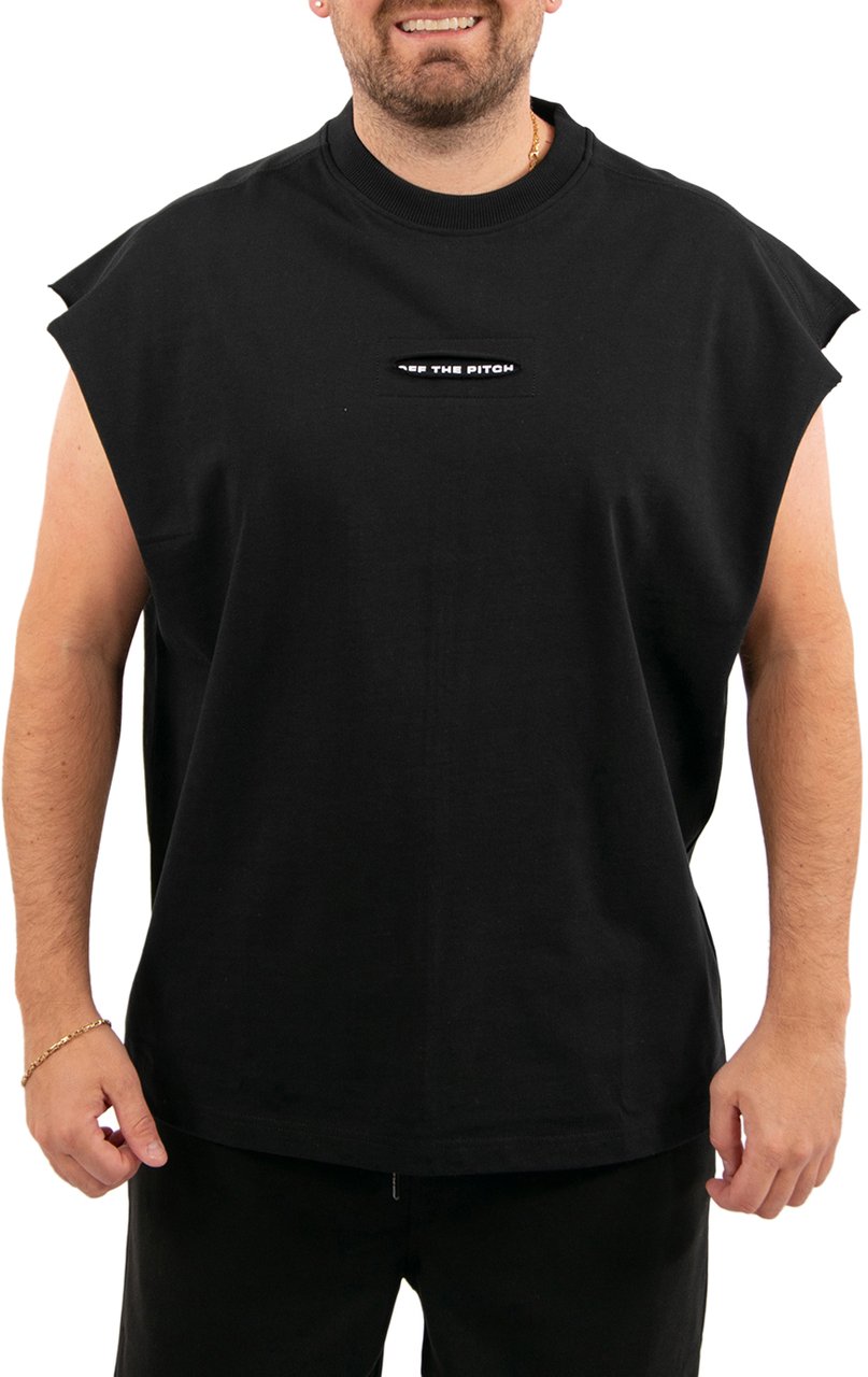 OFF THE PITCH Sage Sleeveless Tee (Tanktop) Zwart