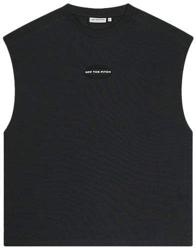 OFF THE PITCH Sage Sleeveless Tee (Tanktop) Zwart
